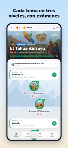 QORI App: Historia del Perú screenshot 2
