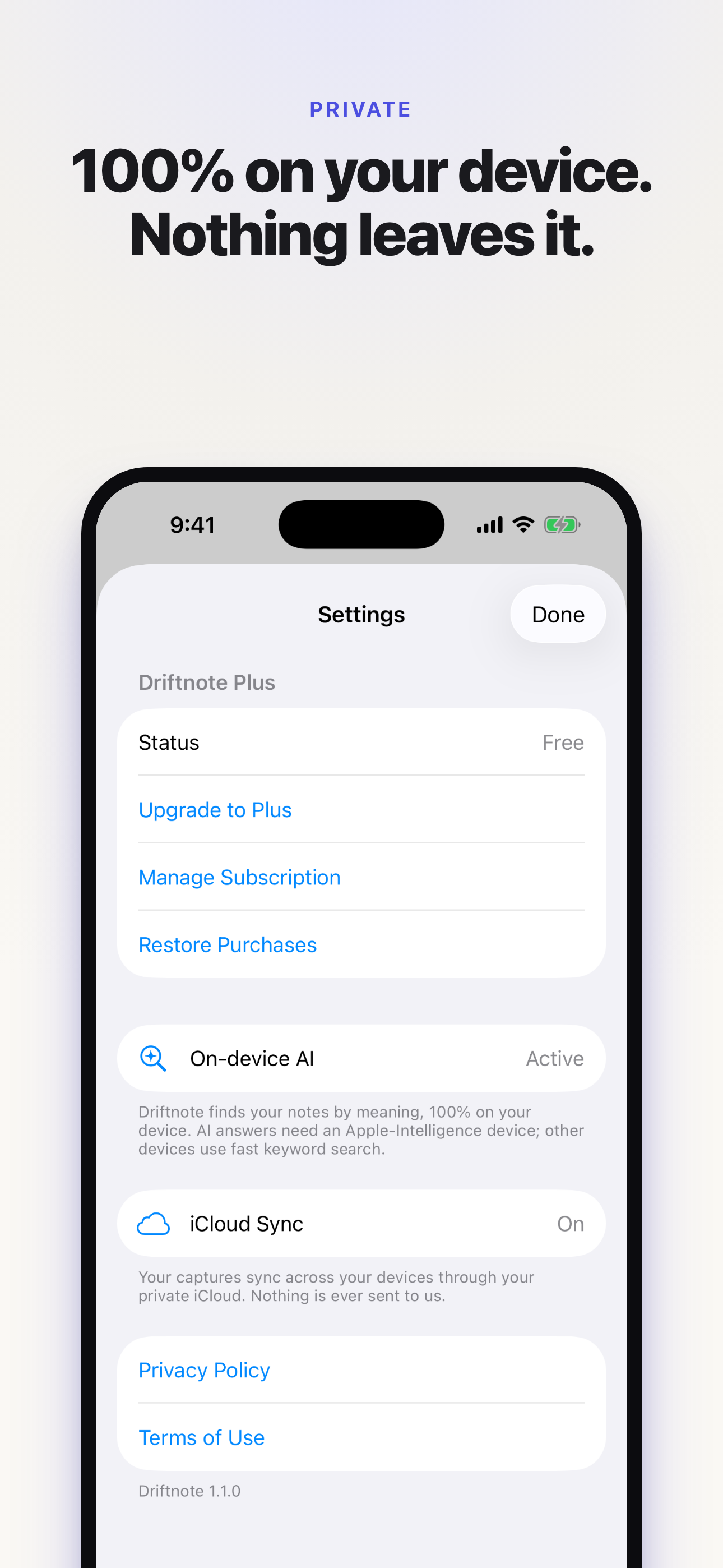 Driftnote: Capture & Recall screenshot 4