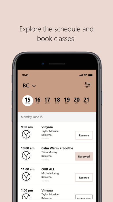 Our Yoga Space iPhone screenshot 3 - Health & Fitness app