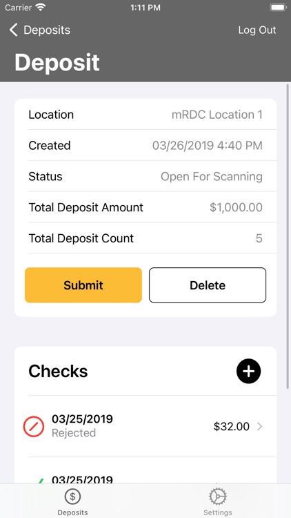 Banner Bank Business Deposit