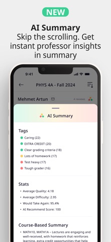 MyProfessor College iPhone screenshot