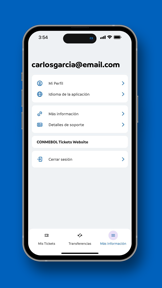 CONMEBOL Tickets screenshot