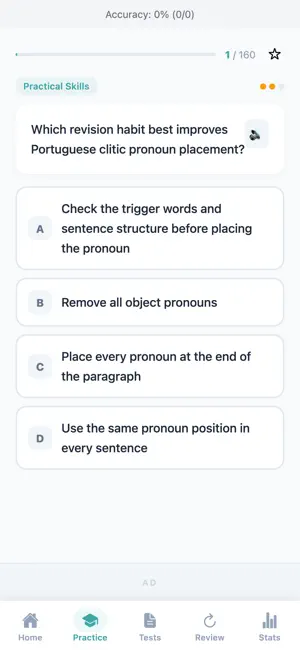 Portuguese Grammar Practice screenshot 2