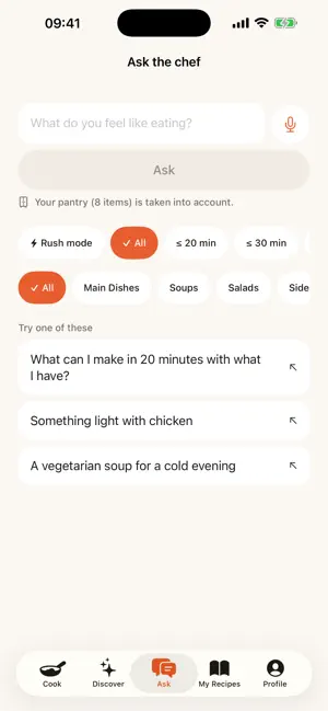 CookToday: Pantry Recipes screenshot 1