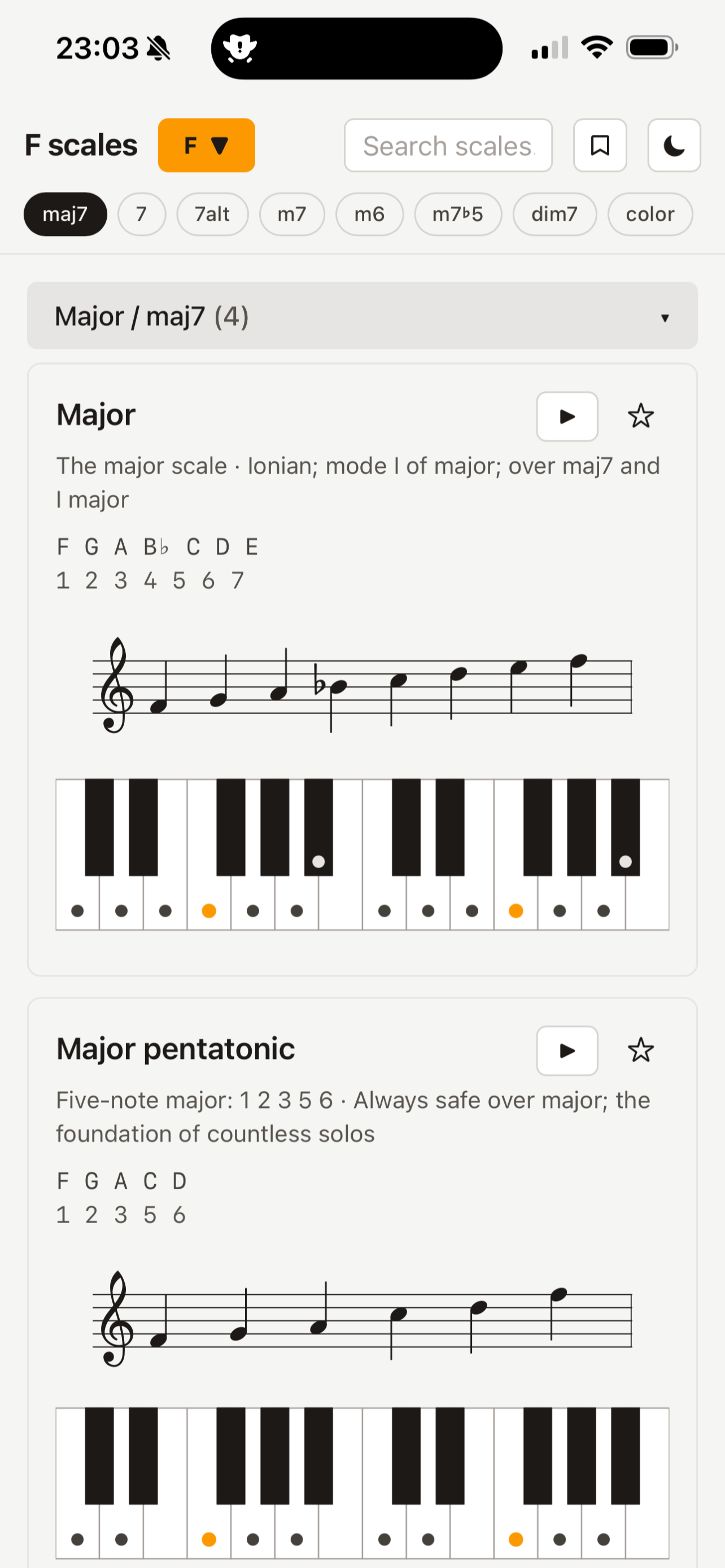Jazzlore Scales