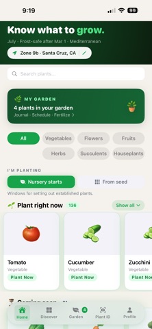 Furrow Garden & Plant ID iPhone screenshot
