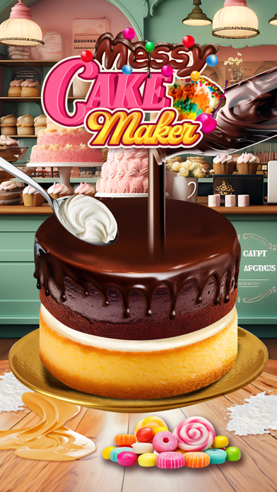 Messy Cake Maker Baking Games Screenshot