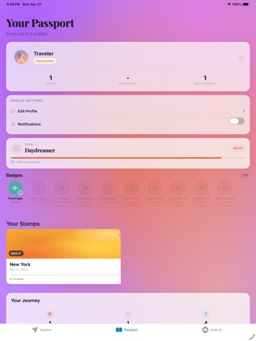 BrainTrip — Smart Trip Planner iPad screenshot