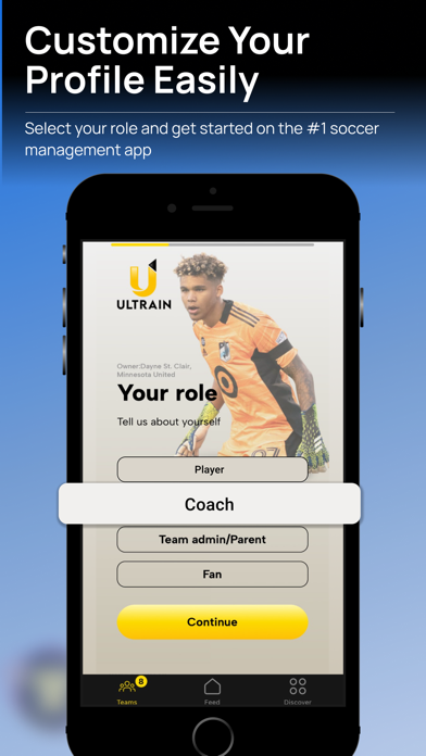 Ultrain Soccer Team Management Screenshot