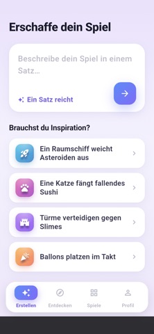 Spielraum:  Spiele erstellen screenshot 1