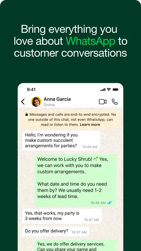 WhatsApp Business screenshot 8 of 8