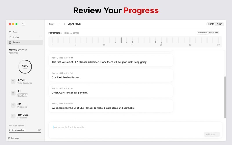 Daily Todo Planner:CLY Planner iPhone screenshot