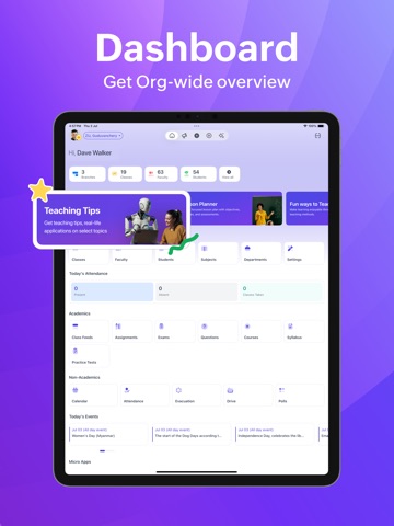 Zoho Classes Faculty iPad screenshot