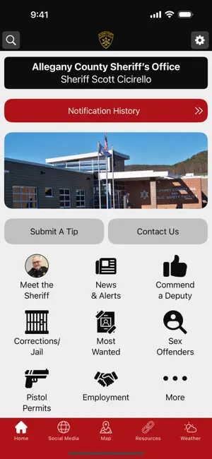 Allegany County Sheriff NY screenshot 1