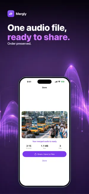 Mergly: Merge Audio screenshot 2