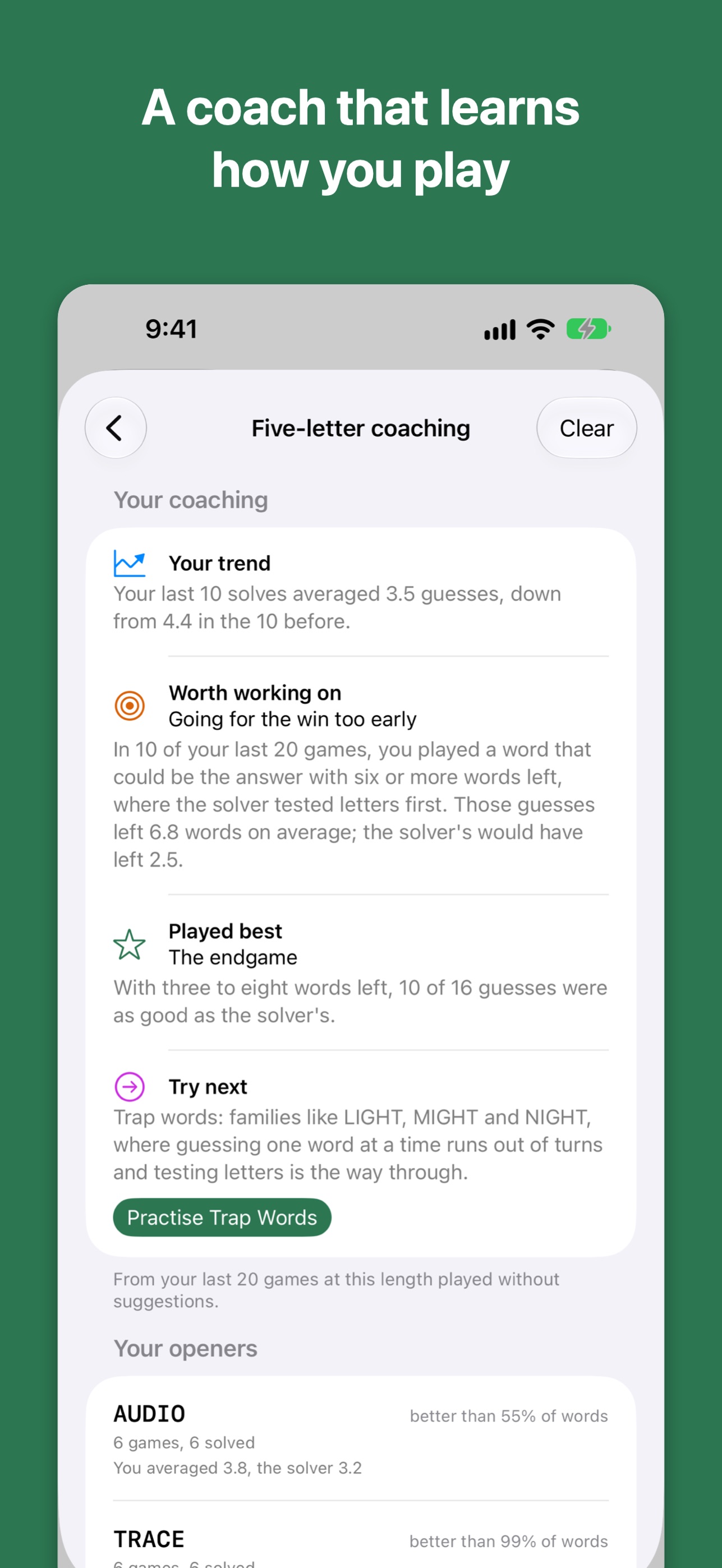 Screenshot 2 of Guess Grid: Word Puzzle Coach