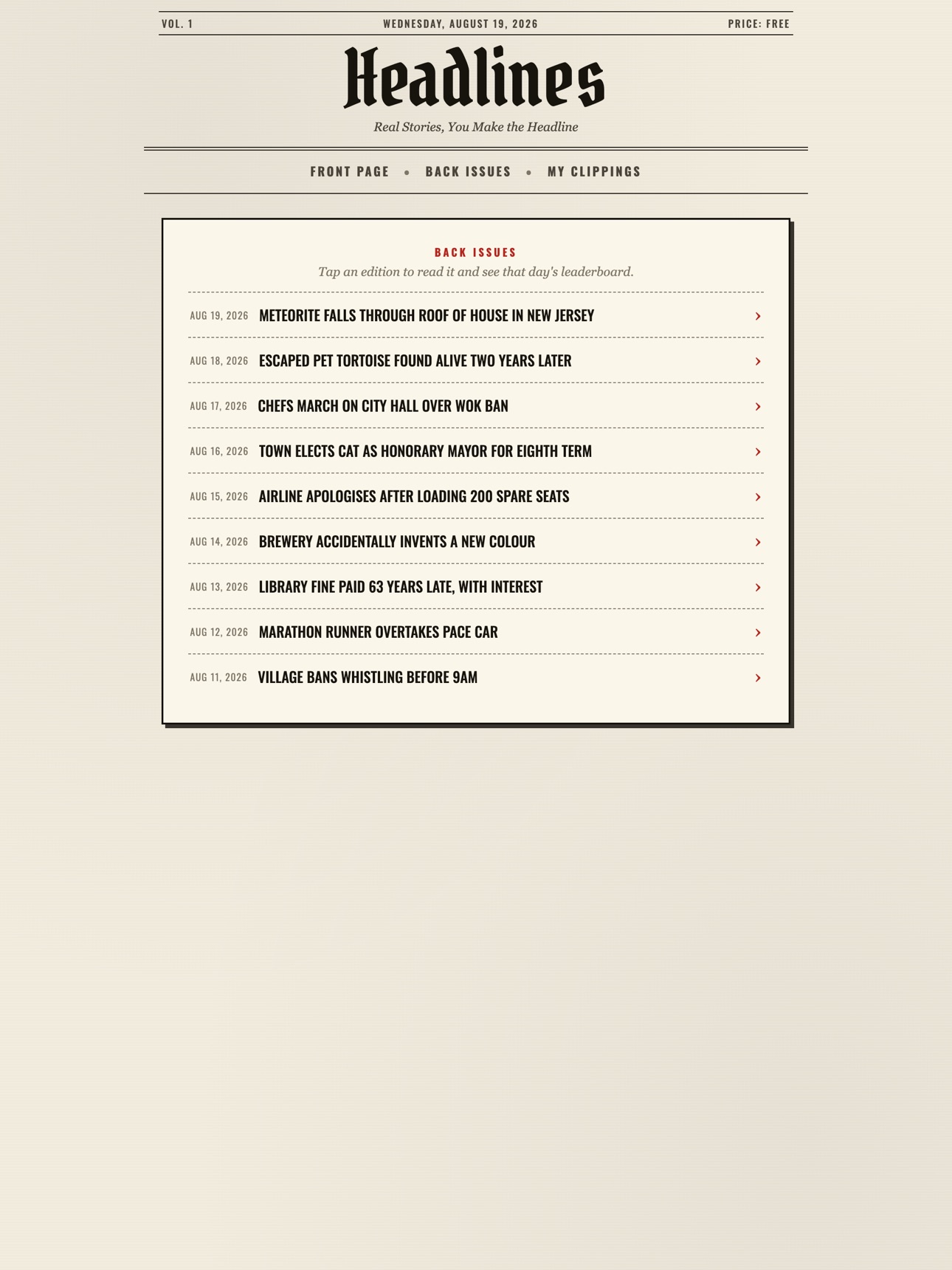 Screenshot 10 of Headlines The Game