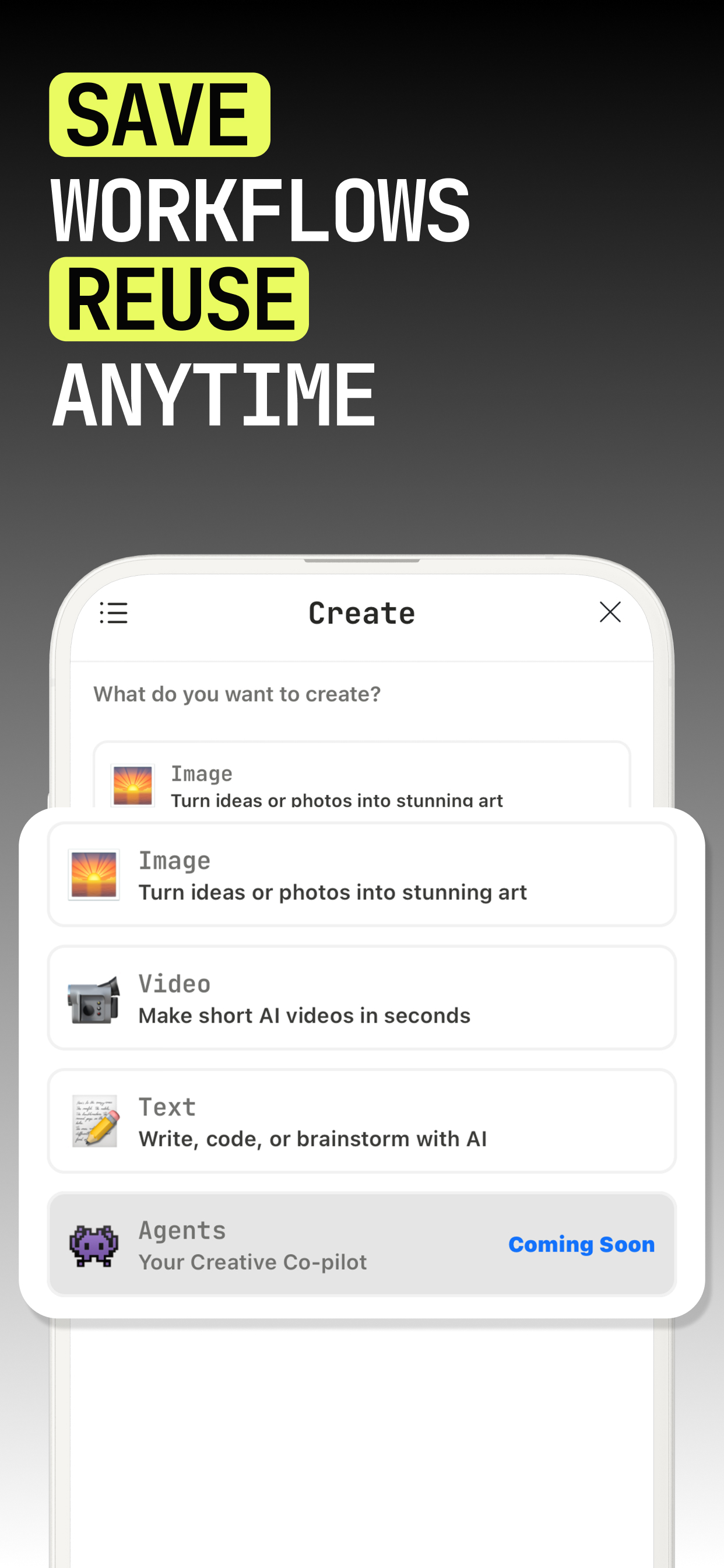 prompt mine: AI Generator App