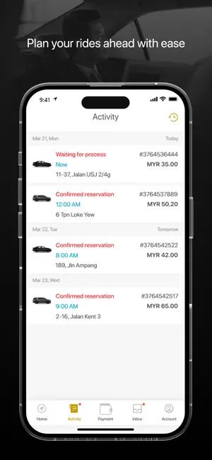 Lux Ride app screenshot 3