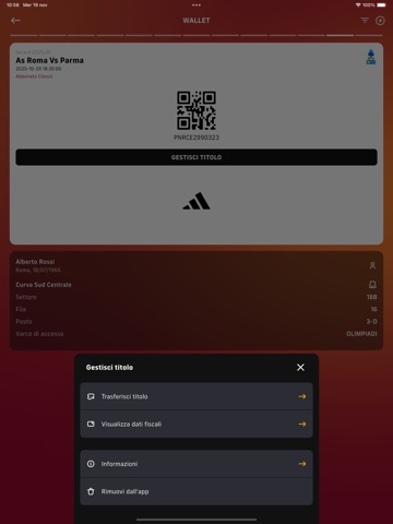 AS Roma – Il mio posto iPad screenshot 3