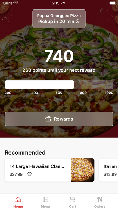 Pappa Georggeo Pizza Screenshot