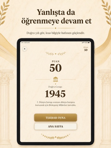 Tarih Testi iPad screenshot