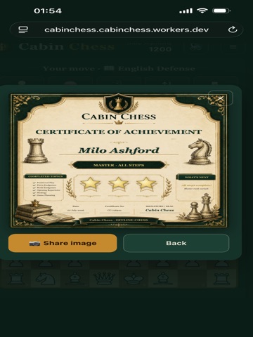 Cabin Chess iPad screenshot
