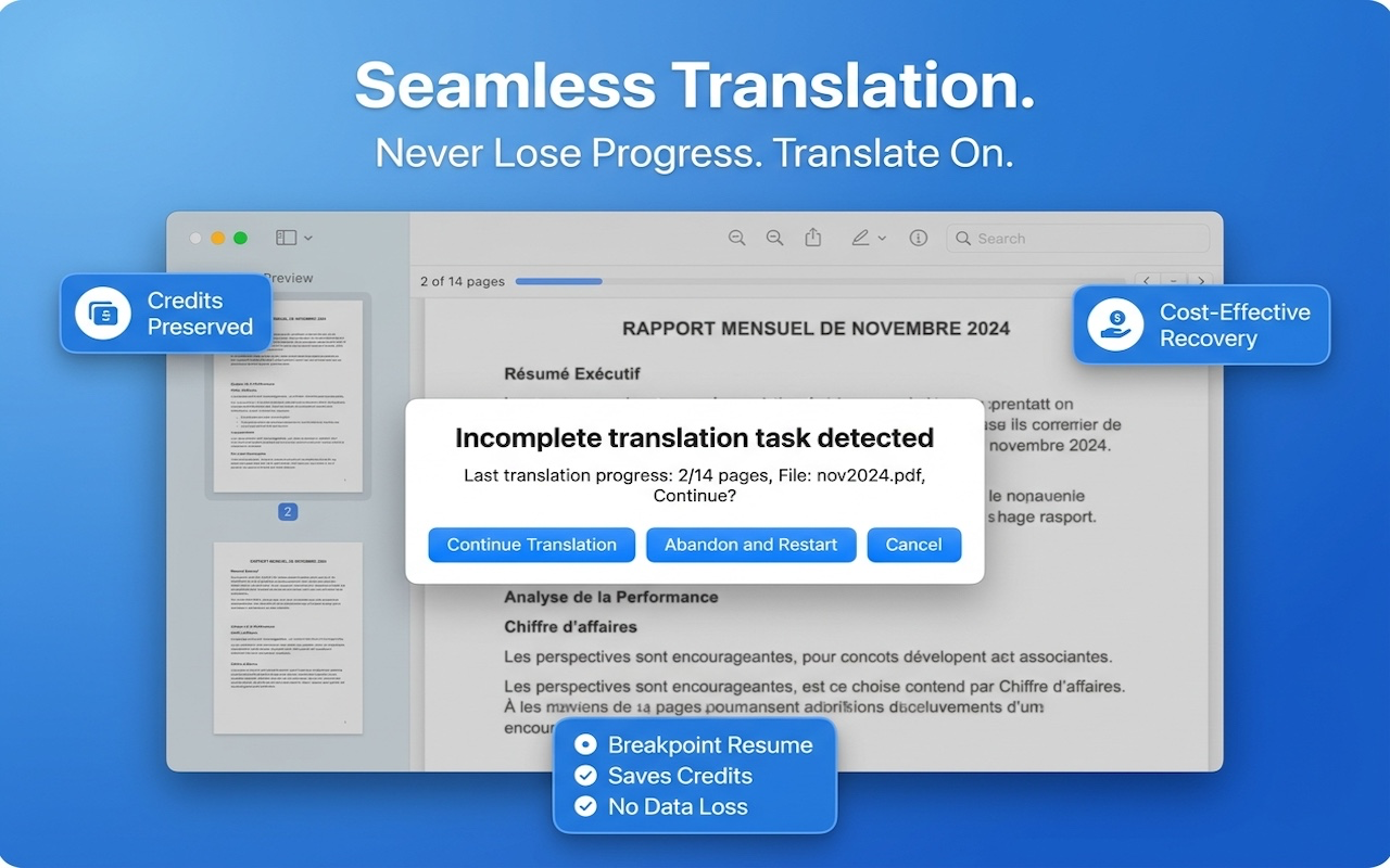 PDFTranslator: Keep Layout
