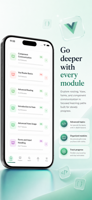 Learn Vue.js & JavaScript Screenshot 2 of 10