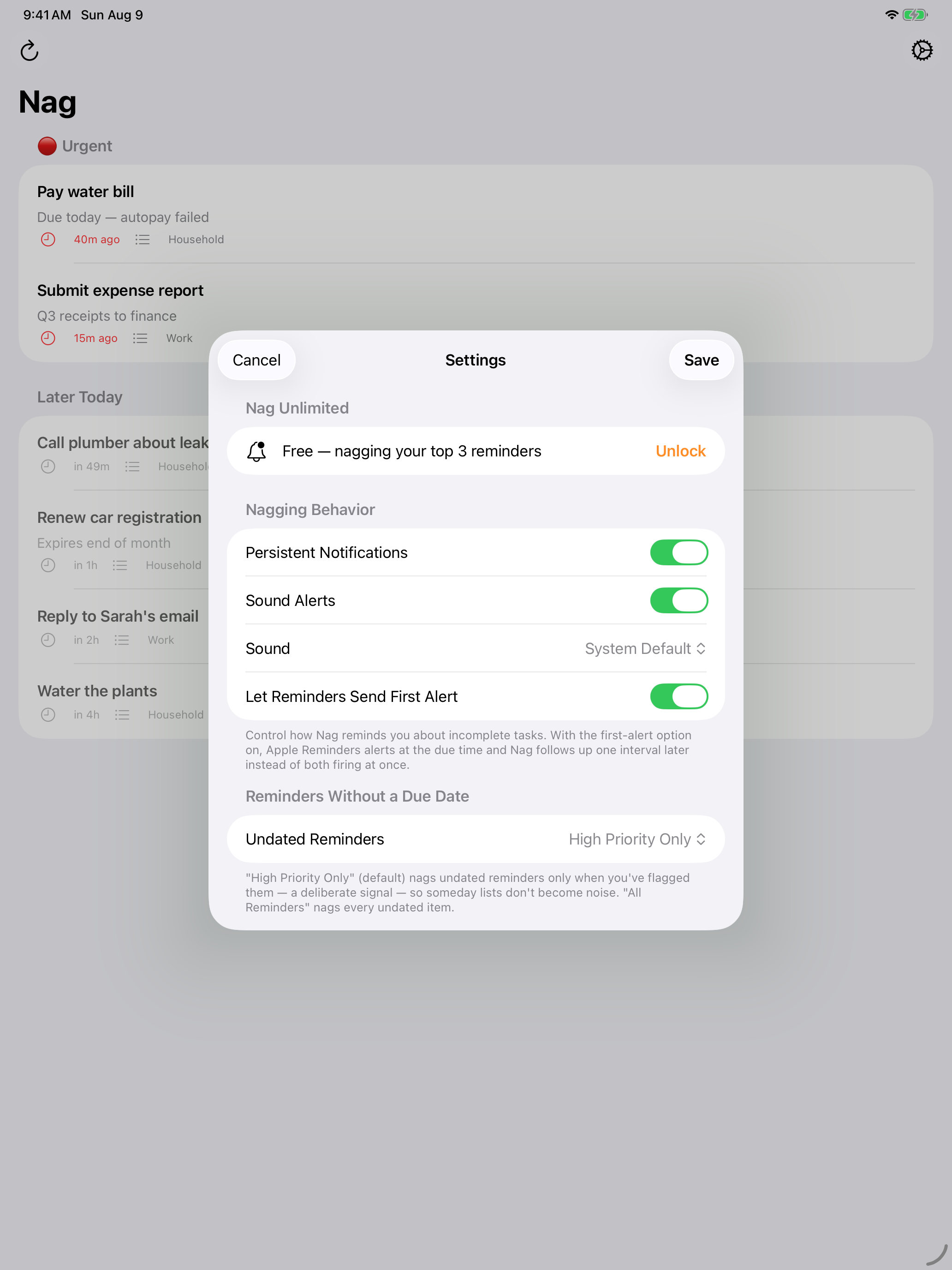 Nag Reminders screenshot 6