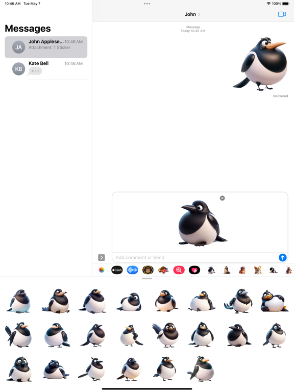 Screenshot #5 pour Fat Magpie Stickers