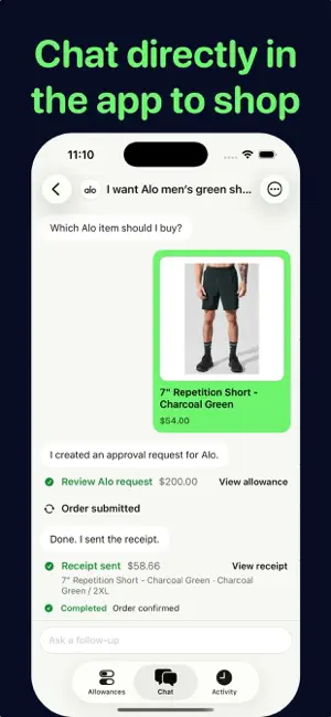 Allowance — Agent Wallet screenshot 2