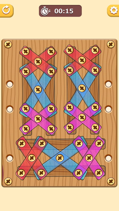 Wood Nut Bolt Screw Puzzle Screenshot