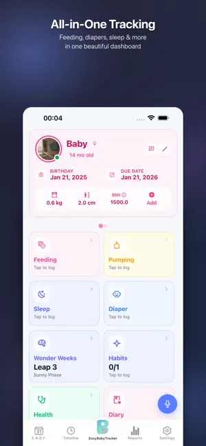 Easy Baby Tracker screenshot 1