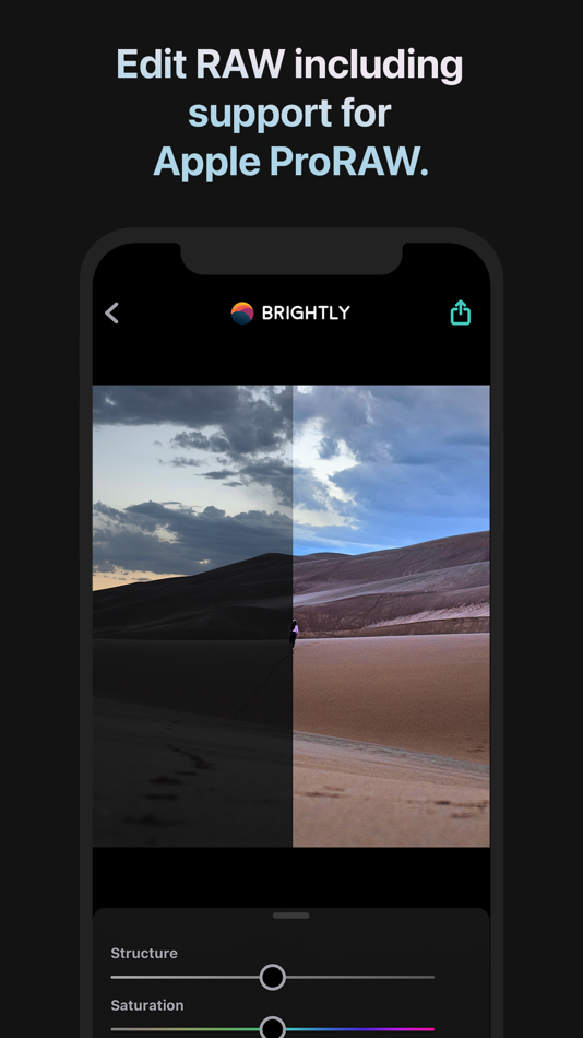 #7. Brightly - Fix Dark Photos (iOS) By: Code Organa