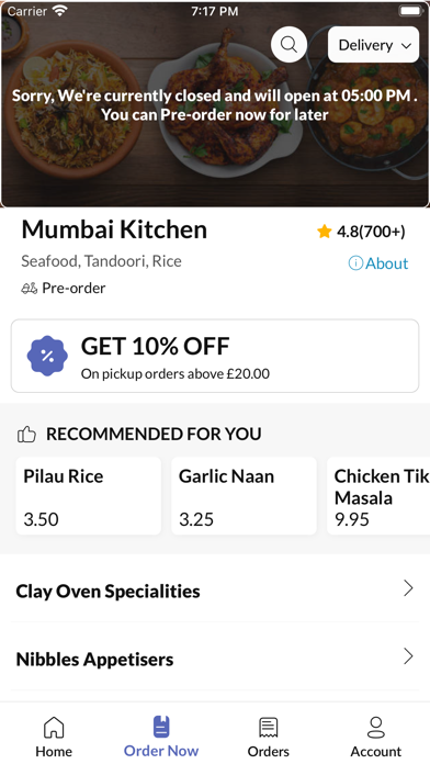 Mumbai Kitchen. Screenshot