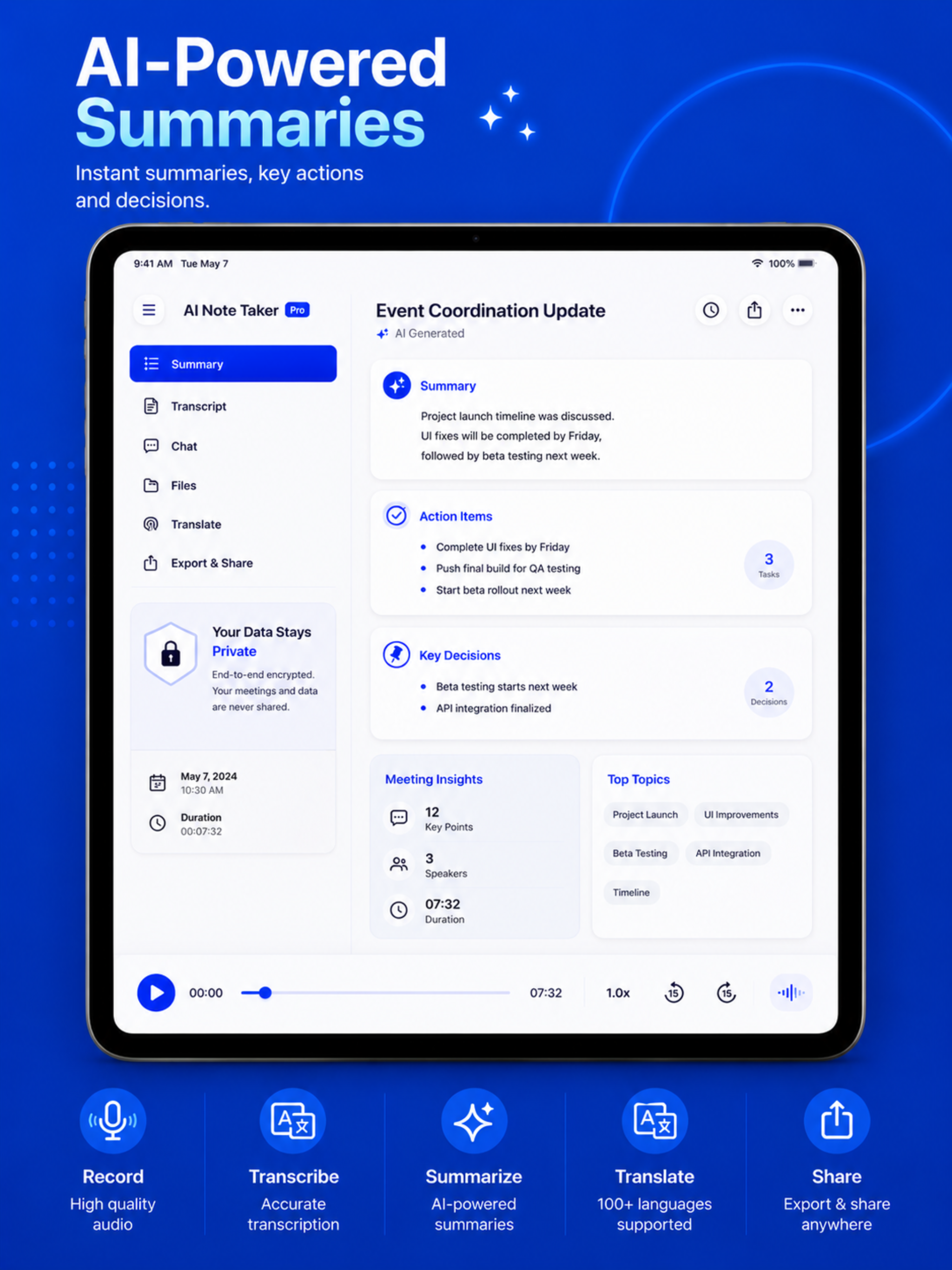 AI Note Taker: Meeting Minutes