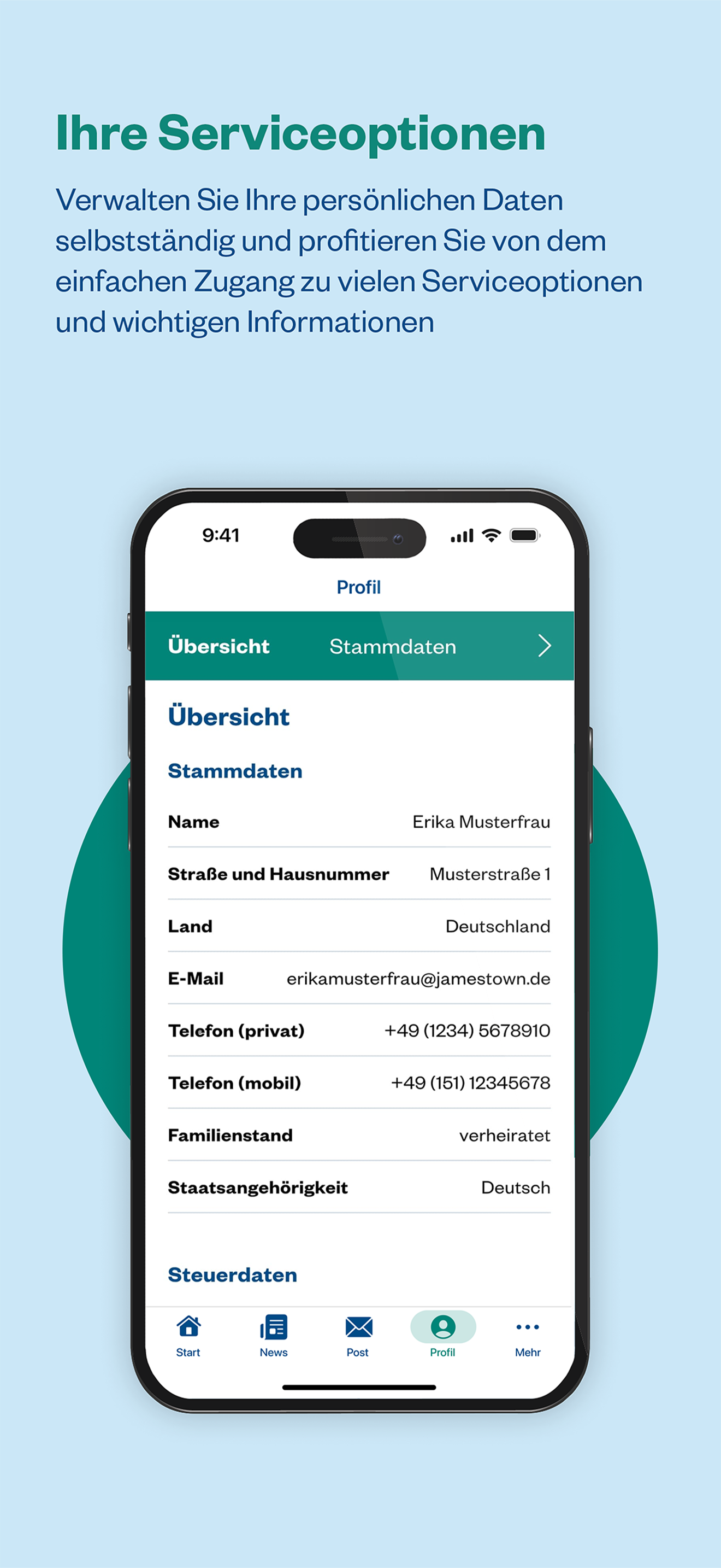 Jamestown Kundenportal