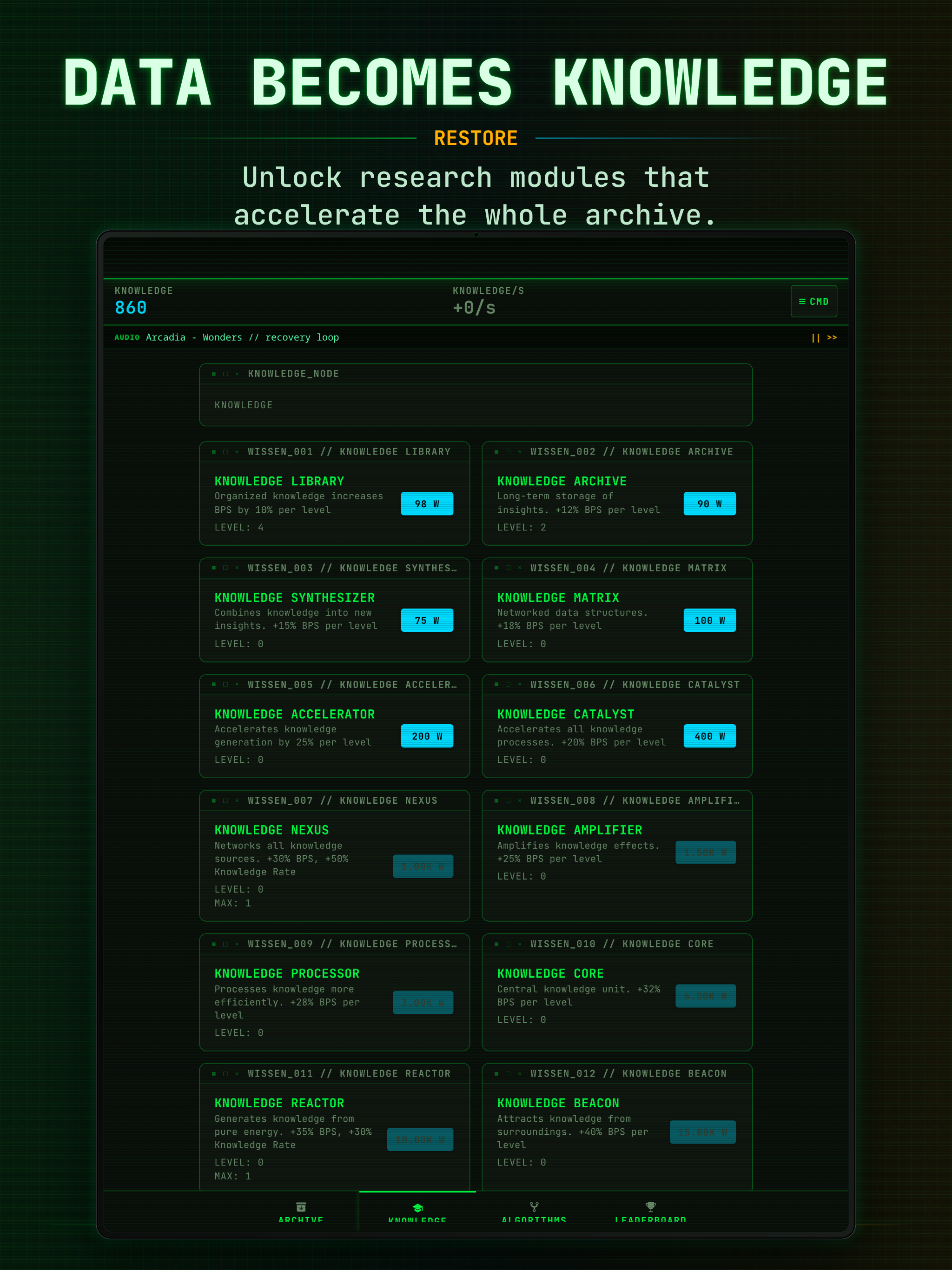 Idle Archive: Data Clicker