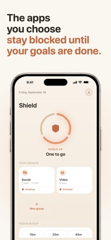 Shield: Goal-Based App Blocker Screenshot 2 of 7