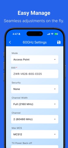 PRISM – 60GHz Management Screenshot 5 of 6