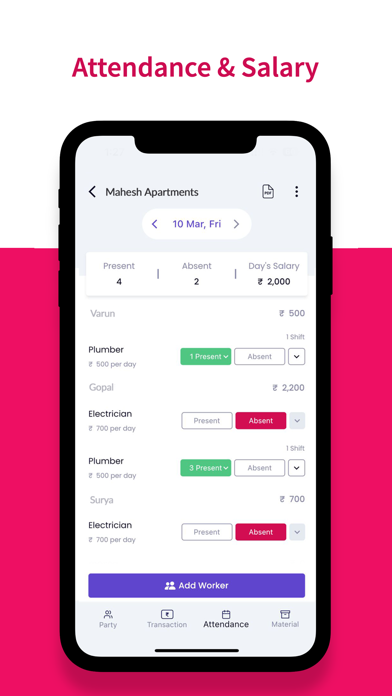 Onsite Construction App Screenshot