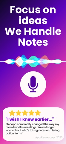 Recapo AI: Audio to Text Notes Screenshot 3 of 9