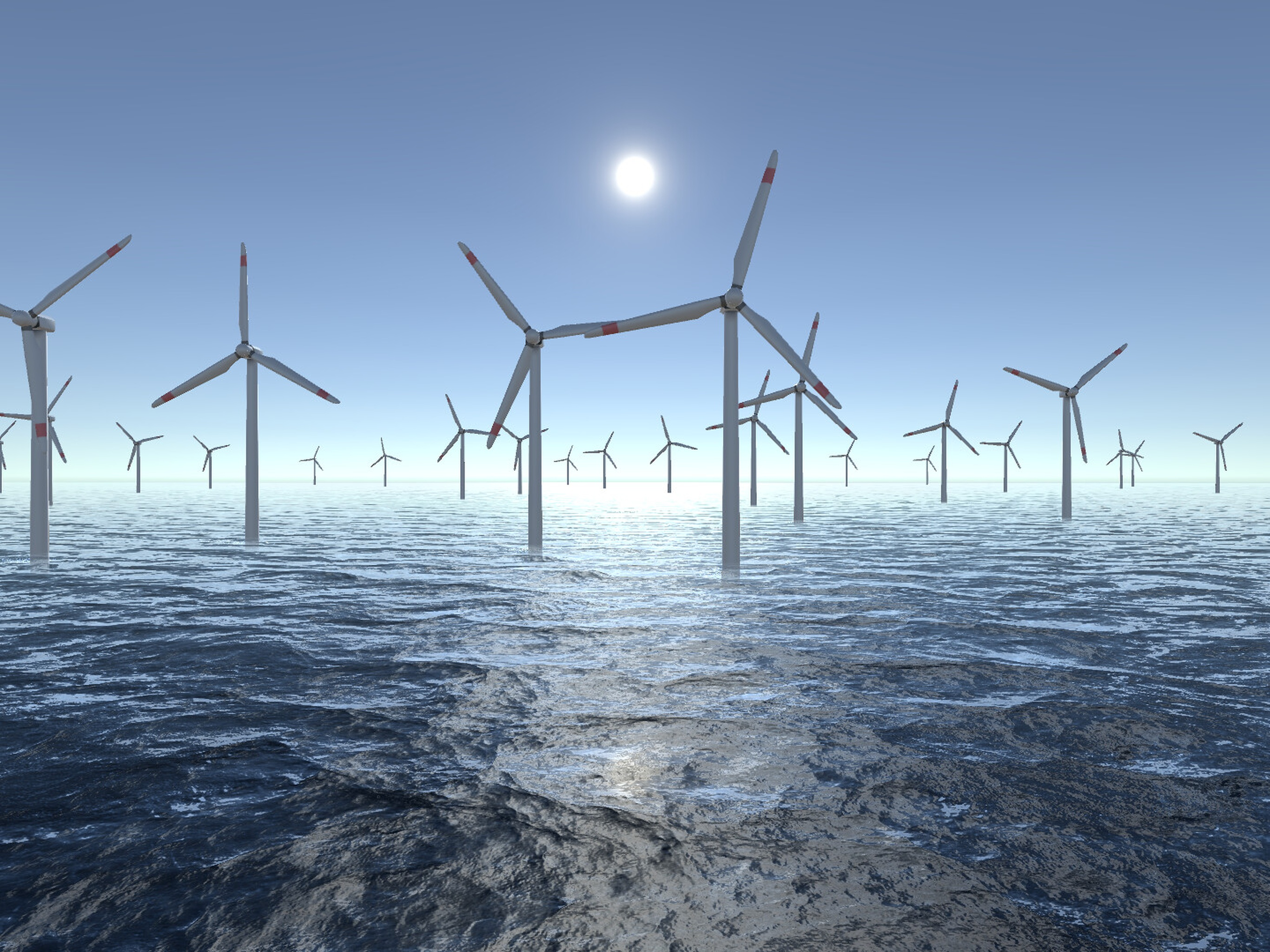 Wind Turbines Ocean Meditation screenshot 6