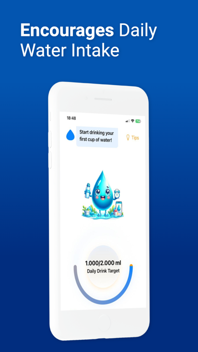 Screenshot #1 pour Daily Water Intake Tracker App