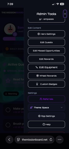 The Mission Board screenshot
