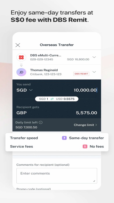 DBS digibank Screenshot
