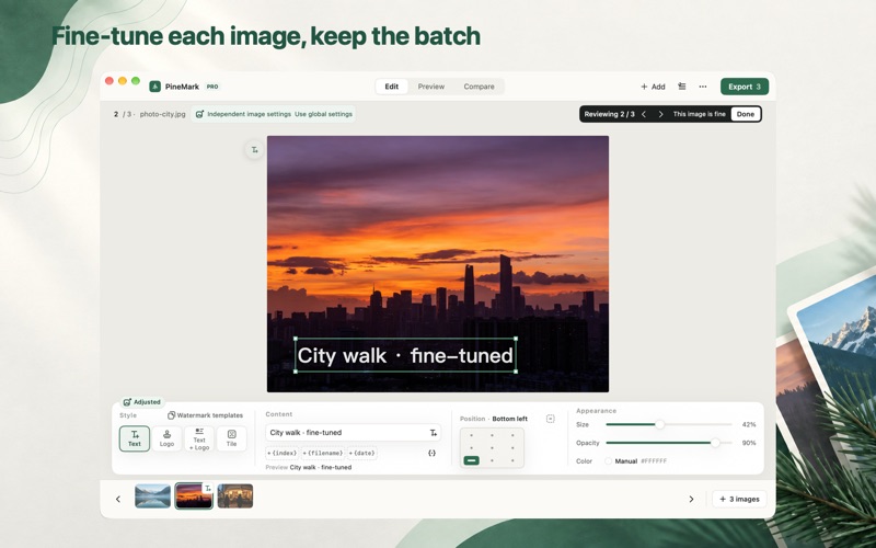 PineMark screenshot 2