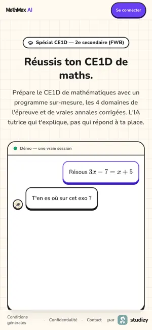 MathMax - Tuteur Maths IA iPhone screenshot 4