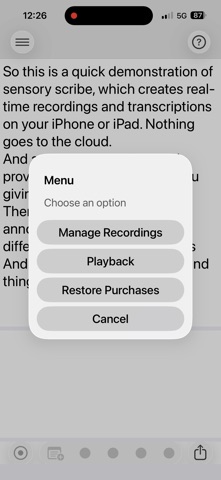 Sensory Scribe Screenshot 5 of 9